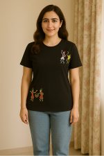 T-shirt hand embroidery work  music