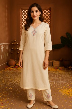Kurti pent Hand embroidery design